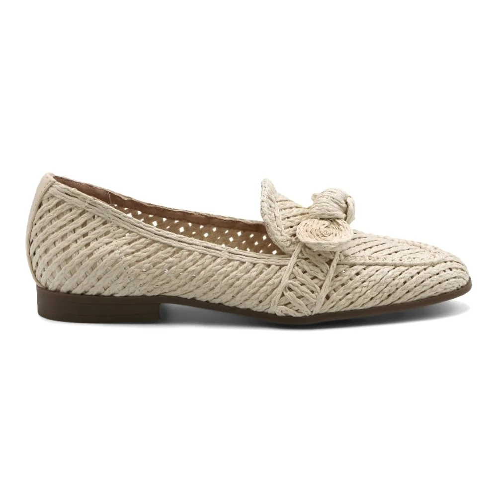 Charles David Cream Crochet Raffia Loafers Finite Slip-On Flats Women’s Size 9.5 - Picture 2 of 7